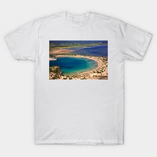 Perfect natural semicircle - Voidokoilia beach T-Shirt